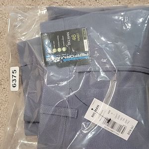 Shorts 46W, 9" Inseam Big Man Navy Heather NWT Roundtree & Yorke, Performance